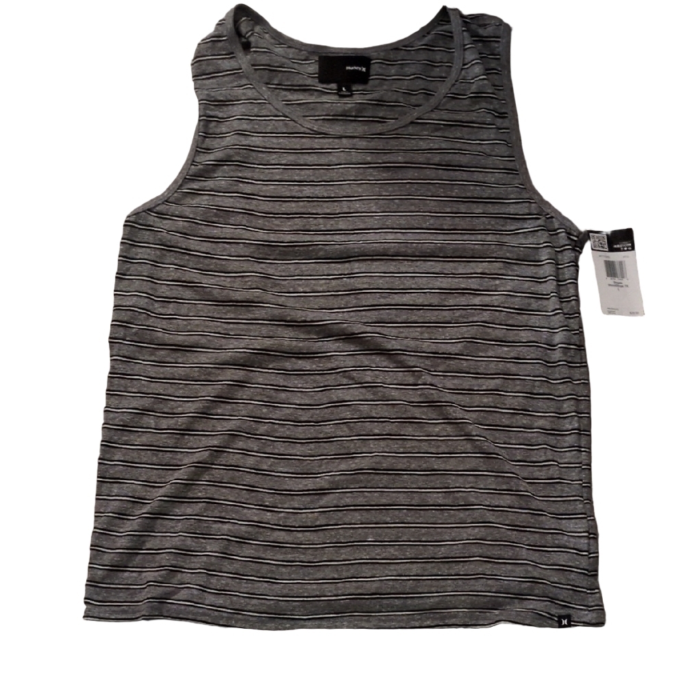 Hurley Shootstripe Gray Tank Size Large